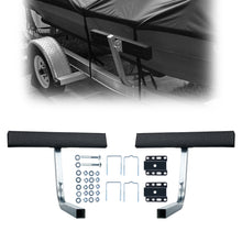 Load image into Gallery viewer, 1 Pair of Boat Trailer Guide T Shaped, Trailer Guide Ons Galvanized Steel for Ski Boat, Fishing Boat, Sailboat Trailer, Silver
