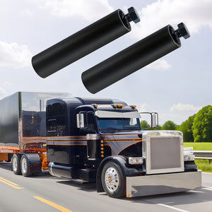 Steel Universal Quarter Fender Mount Post Fits for Semi Trucks, Pair 8" Semi Truck Fender Mount Posts, Black
