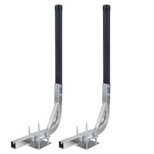 Laden Sie das Bild in den Galerie-Viewer, 1 Pair of Boat Trailer Guide L Shaped, 31"-48" Adjustable Design Trailer Guide Ons Galvanized Steel for Boat, Fishing Boat, Sailboat Trailer, White/Black
