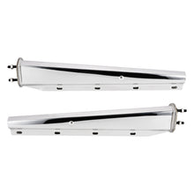 Laden Sie das Bild in den Galerie-Viewer, Stainless Steel Straight Spring Loaded Mud Flap Hanger Set 2-1/2&quot; Bolt Spacing 30&quot; Length for Semi Trucks, 2 Pcs, Silver
