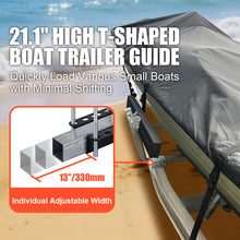Load image into Gallery viewer, 1 Pair of Boat Trailer Guide T Shaped, Trailer Guide Ons Galvanized Steel for Ski Boat, Fishing Boat, Sailboat Trailer, Silver
