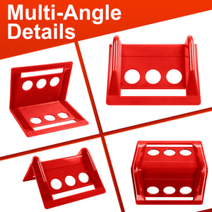 24 Pack Flatbed Edge Protectors with Carrying Case 4" Winch Ratchet Straps Plastic for Flatbed Cargo Load Truck Shipping Containers