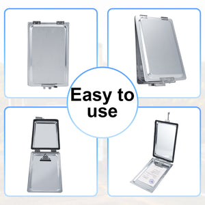 Truck and Trailer Aluminum Manifest Box Holder with Stainless Steel Hinges and Latch Waterproof Document Holder Kit for Truck and Trailer