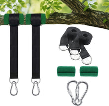 Load image into Gallery viewer, Extra Long Tree Swing Straps Holds, 5/8/10FT Tree Swing Hanging Kit with Tree Protector Perfect for Swings &amp; Hammocks, Easy Fast Installatio
