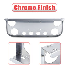 Load image into Gallery viewer, Tail Light Panel Stainless Steel with Four 4.49&quot; and Four 2.31&quot; Light Round Cutouts Rear Light Panel for Semi Truck
