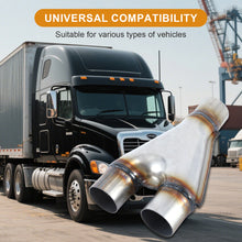 Cargar imagen en el visor de la galería, Exhaust Y Pipe, Universal Stainless Steel Y Pipe 10&quot; Long
