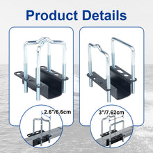 Load image into Gallery viewer, 1 Pair of Boat Trailer Guide L Shaped, 40&quot;-48&quot; Adjustable Design Trailer Guide Ons Galvanized Steel for Boat, Fishing Boat, Sailboat Trailer, White and Silver

