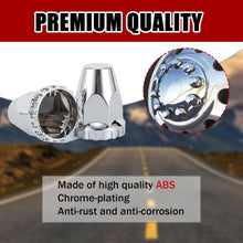 Load image into Gallery viewer, 33mm x 2 7/8&quot; Lug Nut Covers Push-On Standard, ABS Chrome Plastic Lug Nut Cover for Semi Trucks Trailers, 20/40/60 Pack
