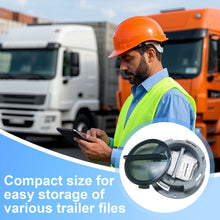 Load image into Gallery viewer, Trailer Document Holder with Wire Attached Cover for Truck, ABS Plastic Document Holder Kit, Trailer Registration Card Holder, Opaque Gray
