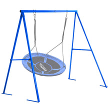 Load image into Gallery viewer, Hishine Swing Stand for Porch Outdoor Heavy Duty Swing Frame, Full Steel Metal Frame with 4 Ground Pegs, 71&quot; Height Holds Up to 550lbs (Swing NOT Included)

