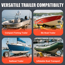 Load image into Gallery viewer, 1 Pair of Boat Trailer Guide T Shaped, Trailer Guide Ons Galvanized Steel for Ski Boat, Fishing Boat, Sailboat Trailer, Silver

