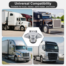 Load image into Gallery viewer, 7 Pin Trailer Connector Socket Trailer Side Round Wiring Harness Heavy Duty Die-Cast Zinc Housing for Semi Truck Tractor Trailer
