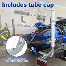 Laden Sie das Bild in den Galerie-Viewer, 1 Pair of Boat Trailer Guide L Shaped, 31"-48" Adjustable Design Trailer Guide Ons Galvanized Steel for Boat, Fishing Boat, Sailboat Trailer, White/Black
