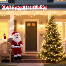 Cargar imagen en el visor de la galería, Hishine Outdoor Christmas Lights 1000LED 48FT/82FT/164FT, String Lights Indoor 8 Modes Waterproof Plug in Christmas Tree Light for Holiday, Warm White
