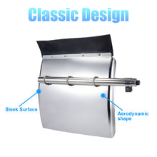 Load image into Gallery viewer, Quarter Fenders Set with Tube 24&quot; x 24&quot;, Deluxe Stainless Steel, Triangle Bracket and Mounting Hardware Included, Right Left, Fit for Semi Truck
