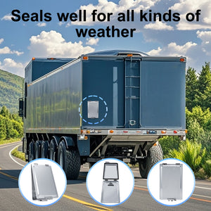 Truck and Trailer Aluminum Manifest Box Holder with Stainless Steel Hinges and Latch Waterproof Document Holder Kit for Truck and Trailer