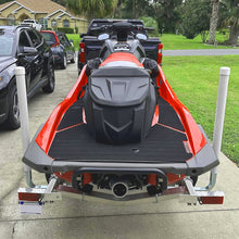 Load image into Gallery viewer, 1 Pair of Boat Trailer Guide L Shaped, 40&quot;-48&quot; Adjustable Design Trailer Guide Ons Galvanized Steel for Boat, Fishing Boat, Sailboat Trailer, White and Silver
