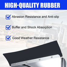 Load image into Gallery viewer, 24&quot;x24&quot; Quarter Fenders for Semi Truck, Stainless Steel/Polypropylene, Tube Bracket and Single Bolt Mounting Brackets Hardware Included, Right Left 2 Set in Pair (Stainless Steel - Silver)
