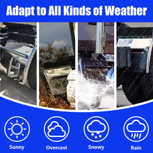 Load image into Gallery viewer, 24&quot;x24&quot; Quarter Fenders for Semi Truck, Stainless Steel/Polypropylene, Tube Bracket and Single Bolt Mounting Brackets Hardware Included, Right Left 2 Set in Pair (Stainless Steel - Silver)
