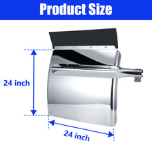 Load image into Gallery viewer, 24&quot; x 24&quot; Quarter Fenders for Semi Truck, 430 Stainless Steel, Triangle Bracket and Mounting Hardware Included, Right Left, Fit for Freightliner, Kenworth, Volvo, Peterbilt
