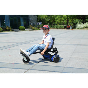 Hoverboard seat Attachment, Hoverboard go Kart for Adults & Kids, Accessories to Transform Hoverboard into go cart, Hover carts for self Balancing Scooter with Off-Road tire and Shock Absorber