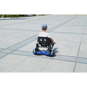Hoverboard seat Attachment, Hoverboard go Kart for Adults & Kids, Accessories to Transform Hoverboard into go cart, Hover carts for self Balancing Scooter with Off-Road tire and Shock Absorber