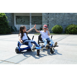 Hoverboard seat Attachment, Hoverboard go Kart for Adults & Kids, Accessories to Transform Hoverboard into go cart, Hover carts for self Balancing Scooter with Off-Road tire and Shock Absorber