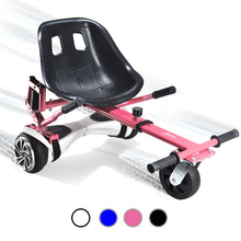 Load image into Gallery viewer, Hoverboard seat Attachment, Hoverboard go Kart for Adults &amp; Kids, Accessories to Transform Hoverboard into go cart, Hover carts for self Balancing Scooter with Off-Road tire and Shock Absorber
