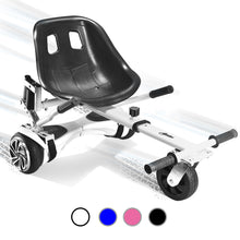 Load image into Gallery viewer, Hoverboard seat Attachment, Hoverboard go Kart for Adults &amp; Kids, Accessories to Transform Hoverboard into go cart, Hover carts for self Balancing Scooter with Off-Road tire and Shock Absorber
