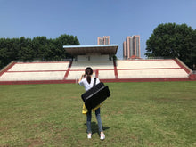 Load image into Gallery viewer, Stadium Seat for Bleacher &amp; Bench Portable Folding Chair with Padded Cushion Reclining Stadium Chair with Back Support, Shoulder Straps, Zipper Bag
