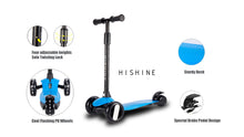 Cargar imagen en el visor de la galería, Kick Scooter for Kids with 3 Big Light Up Wheels, Lean to Steer, Adjustable Height, Wheel Scooter for Boys Girls Toddler
