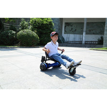 Load image into Gallery viewer, Hoverboard seat Attachment, Hoverboard go Kart for Adults &amp; Kids, Accessories to Transform Hoverboard into go cart, Hover carts for self Balancing Scooter with Off-Road tire and Shock Absorber
