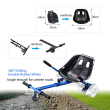 Load image into Gallery viewer, Hoverboard seat Attachment Go Kart fits 6.5”-10” hoverboards, Hover cart for Kids &amp; Adults , Accessory for self Balancing Scooter
