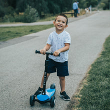 Cargar y reproducir el video en el visor de la galería, Kick Scooter for Kids with 3 Big Light Up Wheels, Lean to Steer, Adjustable Height, Wheel Scooter for Boys Girls Toddler
