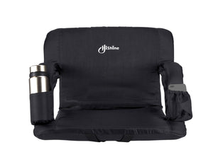 Stadium Seat for Bleacher & Bench Portable Folding Chair with Padded Cushion Reclining Stadium Chair with Back Support, Shoulder Straps, Zipper Bag