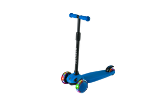 Hishine 3 Wheel Kick Scooter for Kids and Toddler, Light up Flashing Wheels, Wide Deck