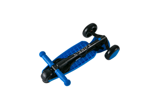 Hishine 3 Wheel Kick Scooter for Kids and Toddler, Light up Flashing Wheels, Wide Deck