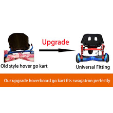 Load image into Gallery viewer, Hoverboard seat Attachment, Hoverboard go Kart for Adults &amp; Kids, Accessories to Transform Hoverboard into go cart, Hover carts for self Balancing Scooter with Off-Road tire and Shock Absorber
