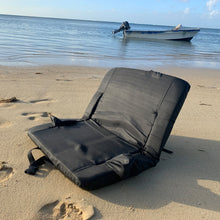 Load image into Gallery viewer, Stadium Seat for Bleacher &amp; Bench Portable Folding Chair with Padded Cushion Reclining Stadium Chair with Back Support, Shoulder Straps, Zipper Bag
