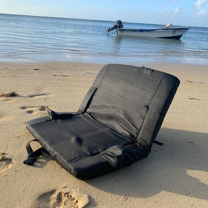 Stadium Seat for Bleacher & Bench Portable Folding Chair with Padded Cushion Reclining Stadium Chair with Back Support, Shoulder Straps, Zipper Bag