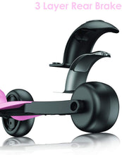 Cargar imagen en el visor de la galería, Kick Scooter for Kids with 3 Big Light Up Wheels, Lean to Steer, Adjustable Height, Wheel Scooter for Boys Girls Toddler
