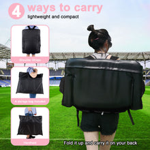 Load image into Gallery viewer, Stadium Seat for Bleacher &amp; Bench Portable Folding Chair with Padded Cushion Reclining Stadium Chair with Back Support, Shoulder Straps, Zipper Bag

