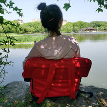 Load image into Gallery viewer, Stadium Seat for Bleacher &amp; Bench Portable Folding Chair with Padded Cushion Reclining Stadium Chair with Back Support, Shoulder Straps, Zipper Bag
