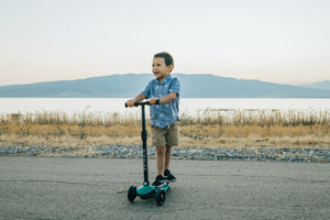 Hishine Kick Scooter for Kids with 3 Light up Wheels and Adjustable Height for 2-7 Years Old Ages Girls Boys Toddlers & Children,Lean to Steer, 3-Wheeled Scooters