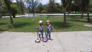 Hishine Kick Scooter for Kids with 3 Light up Wheels and Adjustable Height for 2-7 Years Old Ages Girls Boys Toddlers & Children,Lean to Steer, 3-Wheeled Scooters