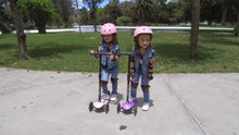 Load image into Gallery viewer, Hishine Kick Scooter for Kids with 3 Light up Wheels and Adjustable Height for 2-7 Years Old Ages Girls Boys Toddlers &amp; Children,Lean to Steer, 3-Wheeled Scooters
