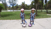 Load image into Gallery viewer, Hishine Kick Scooter for Kids with 3 Light up Wheels and Adjustable Height for 2-7 Years Old Ages Girls Boys Toddlers &amp; Children,Lean to Steer, 3-Wheeled Scooters

