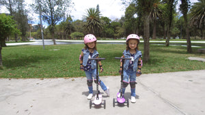 Hishine Kick Scooter for Kids with 3 Light up Wheels and Adjustable Height for 2-7 Years Old Ages Girls Boys Toddlers & Children,Lean to Steer, 3-Wheeled Scooters