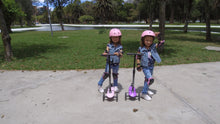 Load image into Gallery viewer, Hishine Kick Scooter for Kids with 3 Light up Wheels and Adjustable Height for 2-7 Years Old Ages Girls Boys Toddlers &amp; Children,Lean to Steer, 3-Wheeled Scooters
