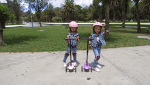 Load image into Gallery viewer, Hishine Kick Scooter for Kids with 3 Light up Wheels and Adjustable Height for 2-7 Years Old Ages Girls Boys Toddlers &amp; Children,Lean to Steer, 3-Wheeled Scooters

